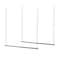 STORAGE MANIAC Hanging Closet Rod Adjustable Width and Height Closet Hanging Organizer SpaceSaving Clothes Hanging Bar Closet Extender Hanging Rod Double Closet Hanging Rod 2 Pack Chrome