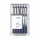 TUL Gel Pens Retractable Medium Point 07 mm Gray Barrel Blue Ink Pack Of 12