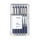 TUL Gel Pens Retractable Medium Point 07 mm Gray Barrel Blue Ink Pack Of 12