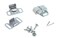 Amerock  Roller Cabinet Catch  Zinc  112 inch 38 mm Length  1 Pack  Door Catch  Cabinet Door Latch