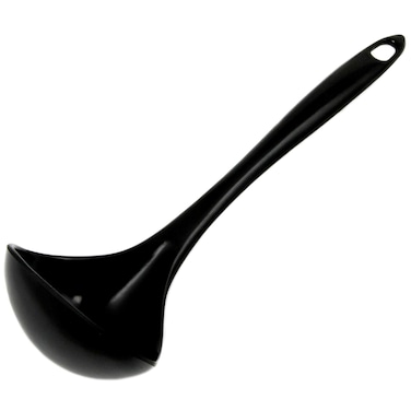 Chef Craft Basic Melamine Cooking Ladle 105 inch Black