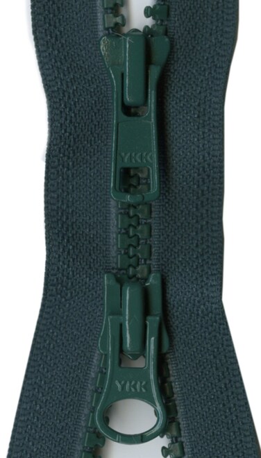 YKK Vislon 2Way Separating Zipper 26 Dark Green