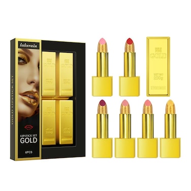 Velvet Matte Glitter Lipstick Set  Womens Christmas Gifts with Longlasting Waterproof Lipstains and Moisturizing Formula Sexy Red Lips  Makeup Essential for Women Pigmented