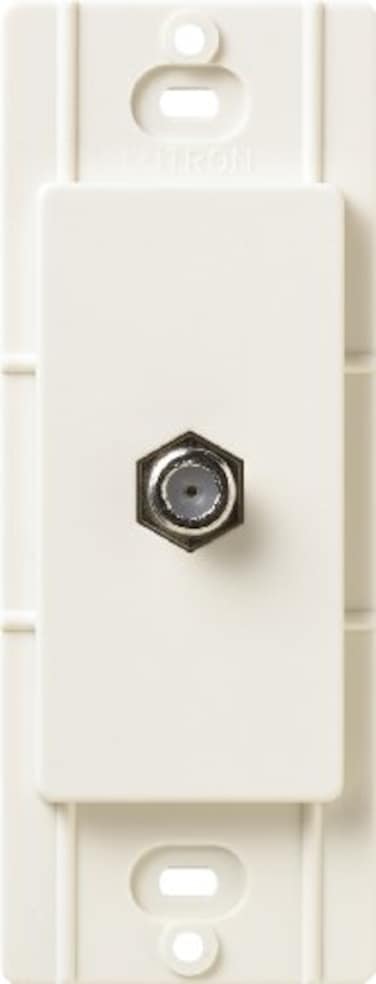 Lutron Satin Colors Coaxial Cable Jack  Biscuit