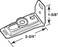 PrimeLine N 6837 BiFold Door Top Pivot Bracket for BiFold Doors Steel Single Pack