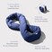 Huzi Infinity Pillow  Travel Neck Pillow  Versatile Soft 360 Support Scarf  Machine Washable  Home Travel Flight Road Trips Navy