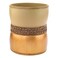 Avanti Linens  Waste Basket Decorative Trash Can Elegant Style Home Decor Braided Medallion Collection