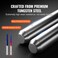 VEVOR 40pcs End Mills CNC Router Bits 18 Shank CNC Cutter Milling Carving Bit Set Including 2Flute Flat Nose  Ball Nose End Mill Nano Blue Coat  Titanium Coat CNC Bits for Milling Machine