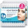 Fran Wilson EYE TEES COTTON TIPS 80 Count 2 PACK  Precision Makeup Applicator Doublesided Swabs with Pointed and Rounded Ends for Perfect Blending Effective Cleaning and Precise Touchups