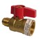 LASCO 101619 Straight Gas Ball Valve with 12Inch Flare and 34Inch Female Pipe Inlet Brass