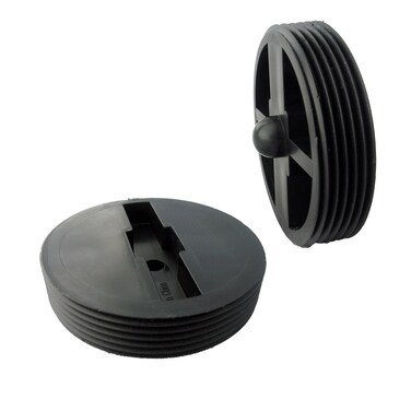 LASCO 333294 Countersunk Slotted ABS Black Plastic Cleanout Plug 3Inch