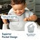 Tiny Twinkle MessProof Baby Bib  Waterproof Bib for Baby Boy or Girl  Machine Washable  Adjustable Closure  PVC BPA  Phthalate Free  Great for Travel  Baby Food Bibs 5 Pack Boy Solids