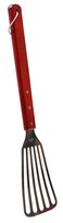 Tablecraft 18 Heavy Duty Long Handle Fish Turner Silver red black