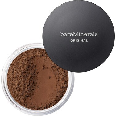 bareMinerals Original Loose Powder Foundation SPF 15 Lightweight Mineral Loose Powder Foundation Makeup Buildable Coverage Talc Free Vegan Deepest Deep 30