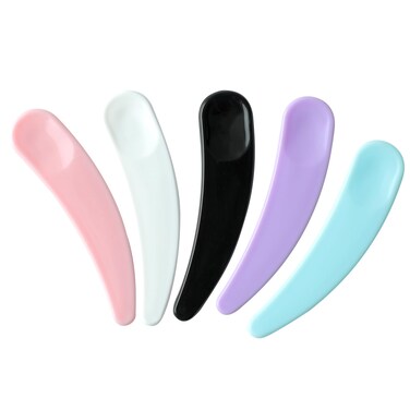 Senkary 200 Pack Mini Cosmetic Spatulas Small Makeup Spatula Disposable Plastic Spatula Facial Skincare Face Mask Spatula Multicolored