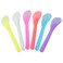 Senkary 200 Pack Cosmetic Makeup Spatulas 5 Inch Disposable Plastic Spatula Facial Skincare Face Mask Spatula Mixed Colors