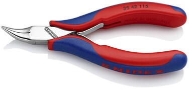 KNIPEX  35 42 115 Tools  Electronics Pliers Half Round Tips 45 Degree Angled MultiComponent 3542115