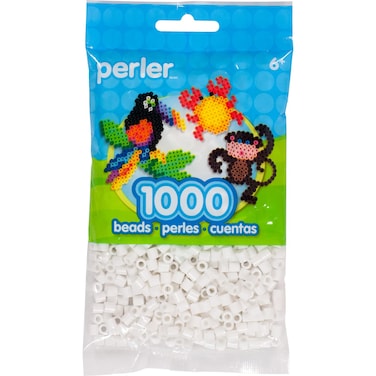 Perler Beads Fuse Beads for Crafts 1000pcs White