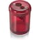 OIC Double Barrel Crayon Sharpener8BX Manual Pencil Sharpener Translucent Red 8 Count