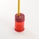 OIC Double Barrel Crayon Sharpener8BX Manual Pencil Sharpener Translucent Red 8 Count