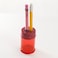 OIC Double Barrel Crayon Sharpener8BX Manual Pencil Sharpener Translucent Red 8 Count