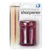 OIC Double Barrel Crayon Sharpener8BX Manual Pencil Sharpener Translucent Red 8 Count