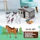Constructive Playthings Deluxe Toy Horse Stable Playset with 8 Horse Toys and Accessories BPAFree Farm Set Use for Christmas Gifts and Birthday Gifts Brown 23 pc Toddler Toys for 3 Years Up
