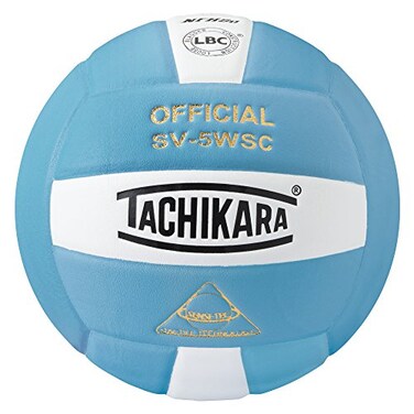 Tachikara SensiTec Composite Volleyball Powder BlueWhite Loose Bladder Construction Over 40 Color Combinations