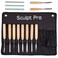 Professional 13 Piece Wood Carving Tools Starter Set  Stainless Steel Chisel Carver Kit w Free Carrying Case  Deluxe Beginner Pack w 8 Chisels 3 Sharpening Files and 2 Rasps Great Gift