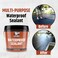 Liquid Rubber Waterproof Sealant  MultiSurface Leak Repair Indoor and Outdoor Coating WaterBased Easy to Apply Original Black 1 Gallon