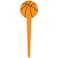 Slam Dunk Basketball Picks  3 x 125 36 Pieces  Perfect for Cupcakes Brownies  Fruit Platters with GameThemed Treat Decorations