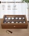 Uten Watch Box with 12 Slots Watch Case Organizer with Golden Lock and Key Wooden Watch Display Storage Box with Removable Watch Cushions Velvet Lining Metal Clasp