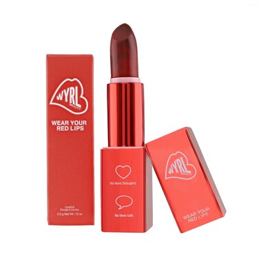 WYRL Beauty Luxe Vegan Lipstick for Women  Enriched Formula for Moisturizing Vibrant Creamy And LongLasting Lips  Glamorous Deep Red Lipsticks for Women
