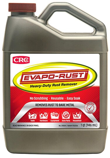 CRC EvapoRust HeavyDuty Rust Remover Reusable AcidFree NonCorrosive Waterbased 32 oz Removes Rust to Bare Metal