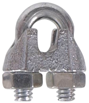Hardware Essentials 310212 Zinc Wire Rope Clip 316inch 25 Pack
