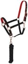 Tough 1 Neoprene Padded Halter with Antique Hardware Lead Set Black