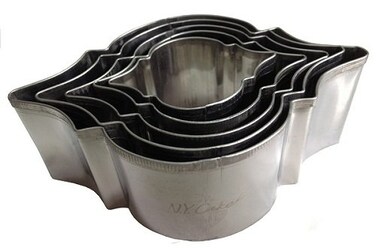 NY Cake Fleur Cutter Set of 5 Stainless Steel 2 2 12 3 3 34 4 14