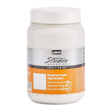 Pebeo Modelling Paste Studio Acrylics High Density  Modelling Paste Pbo Acrylic  Paste For Texture and Thickness  White Acrylic Auxiliary 250 ml white