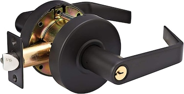 Master Lock SLCHCR10B Heavy Duty Lever Style Grade 2 Commercial Classroom Door Lock with Bump Stop Oil Rubbed Bronze Finish