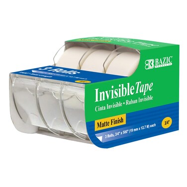 BAZIC 34 X 500 Invisible Tape 3Pack