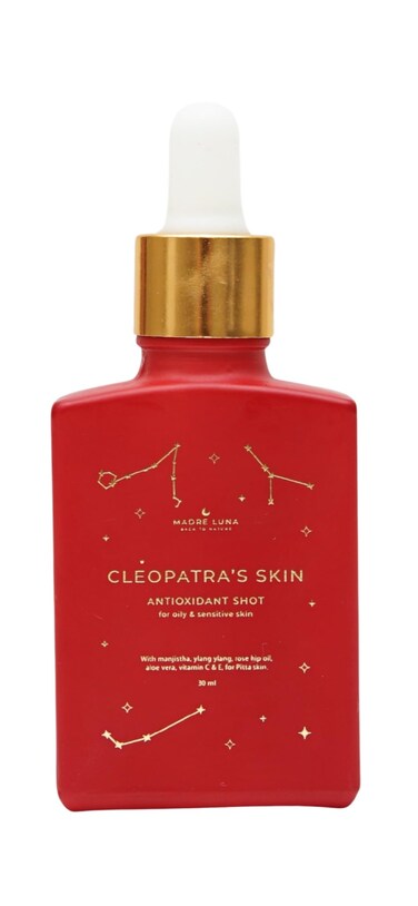 MADRE LUNA AYURVEDIC SKIN CARE CLEOPATRAS SKIN Moisturizing Serum for Oily and Sensitive Skin Antioxidant AntiAging With Pomegranate Oil