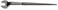 URREA Spud Wrench  1 OpenEnd Structual Alignment Wrench with Offset Handle  Black Oxide Coating  C906B