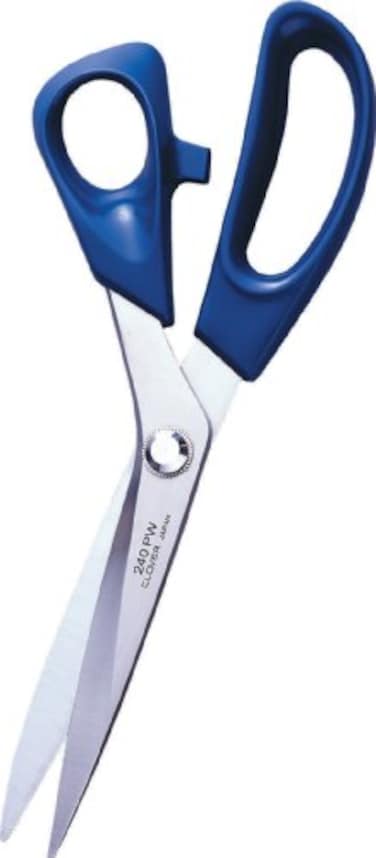 Clover CL493L Patchwork Scissors Large 95in SilverBlue