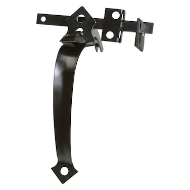 National Hardware N101451 V24 InSwinging Thumb Latch in Black