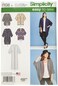 Simplicity US1108A Misses Kimono and Cardigan Sewing Pattern Kit Code 1108 Sizes XXSXXL