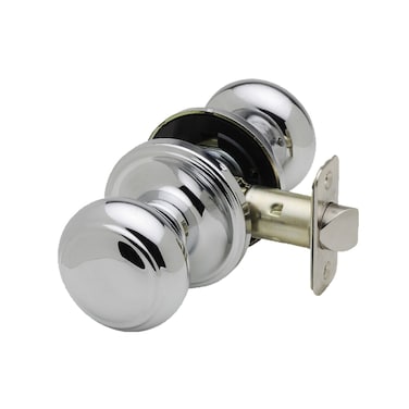 Copper Creek Polished Stainless Door Knobs  Round Colonial Knob 1 Pack Interior Passage Handle Perfect for Home Improvement  Fits All Standard Doors  Hallway Closet Bedroom Bathroom