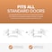 Copper Creek Polished Stainless Door Knobs  Round Colonial Knob with Privacy Locking Function for Home Improvement 1 Pack  Fits All Standard Doors  Locking Door Knob for Bedroom and Bathroom Use