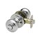 Copper Creek Polished Stainless Door Knobs  Round Colonial Knob with Privacy Locking Function for Home Improvement 1 Pack  Fits All Standard Doors  Locking Door Knob for Bedroom and Bathroom Use