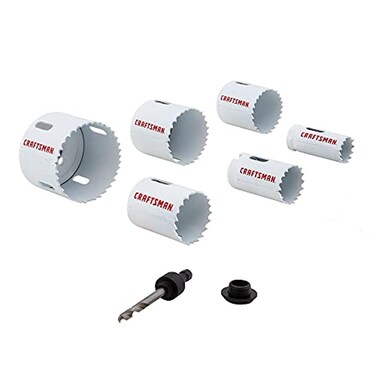 CRAFTSMAN Hole Saw Kit BiMetal Set 7Piece CMAH1SET7
