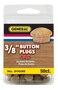 General Tools 311038 38Inch Button Plugs Oak 50Pack